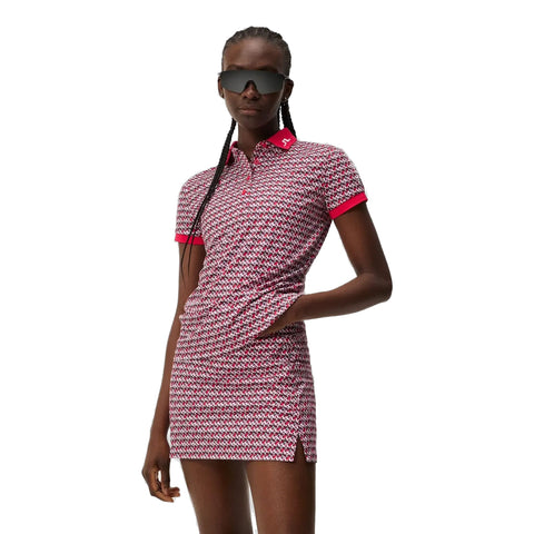 Tour Tech Print Polo Damen