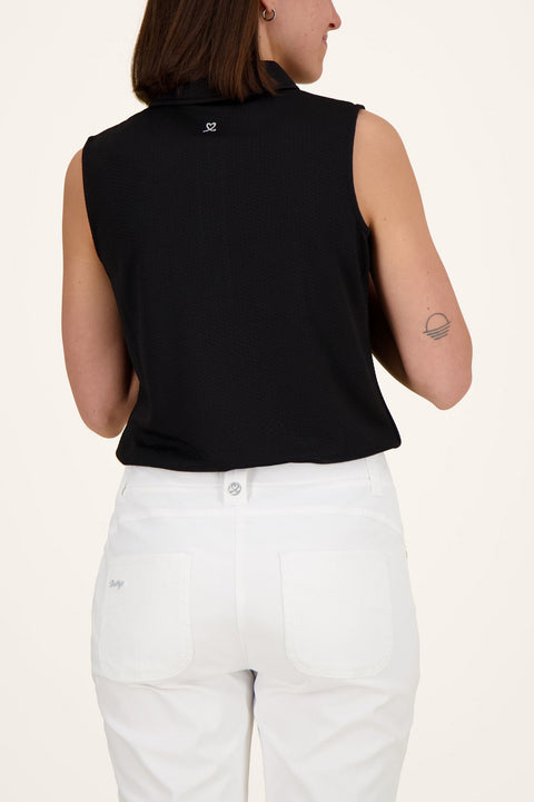 Peoria ärmelloses Poloshirt Damen