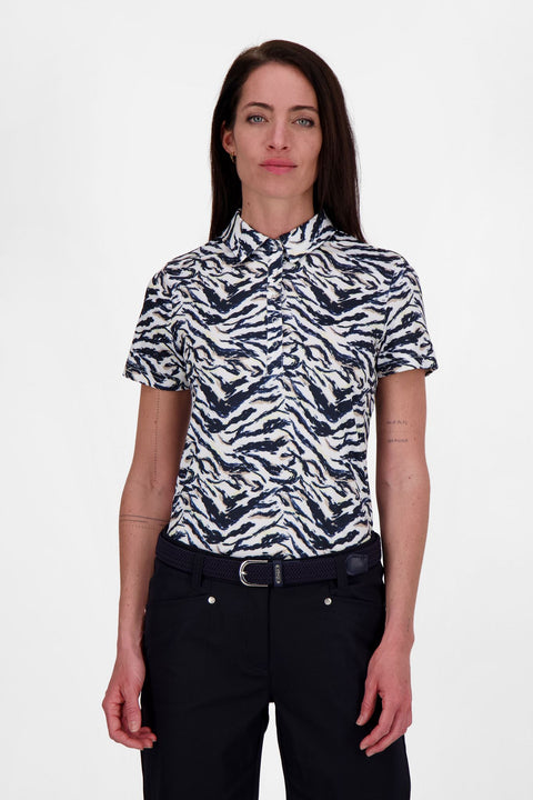 QuickDry Lens Printed Mesh Polo Damen