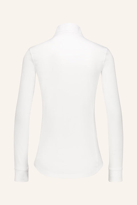 Long Sleeve Polo Half Neck Damen