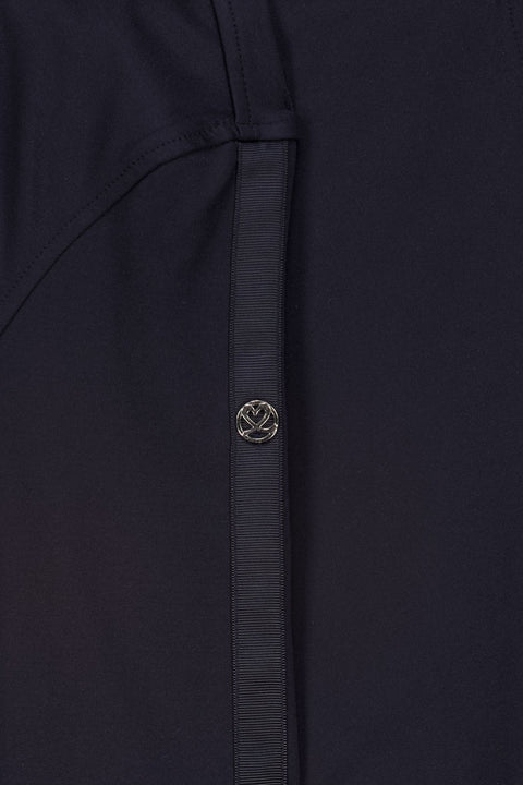 Long Sleeve Polo Half Neck Damen
