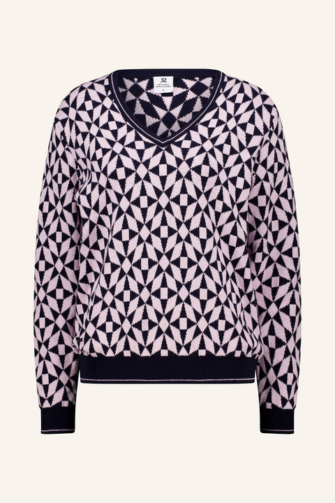 Jacquard Pullover Damen