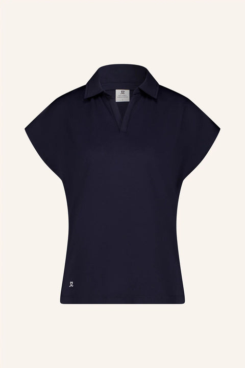 Bella Birdie Cap Sleeve Polo Shirt Damen