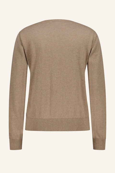 Argyle V-Neck Pullover Damen
