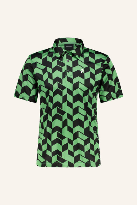 Graphic Short Sleeve Polo Herren
