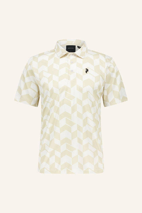 Graphic Short Sleeve Polo Herren