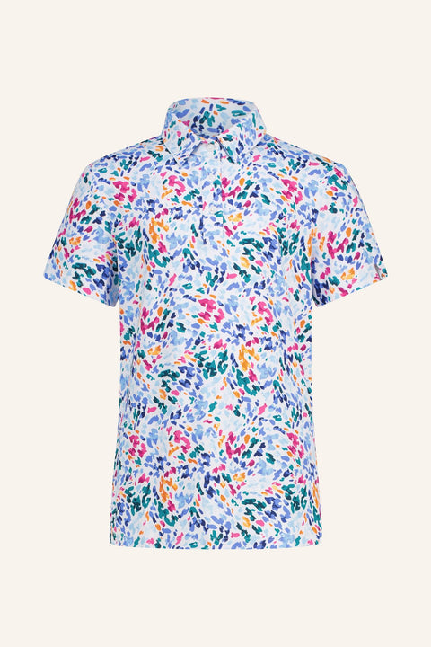 Printed Polo Poloshirt Damen