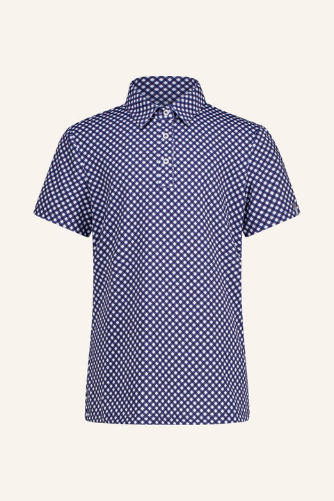 Printed Polo Poloshirt Damen