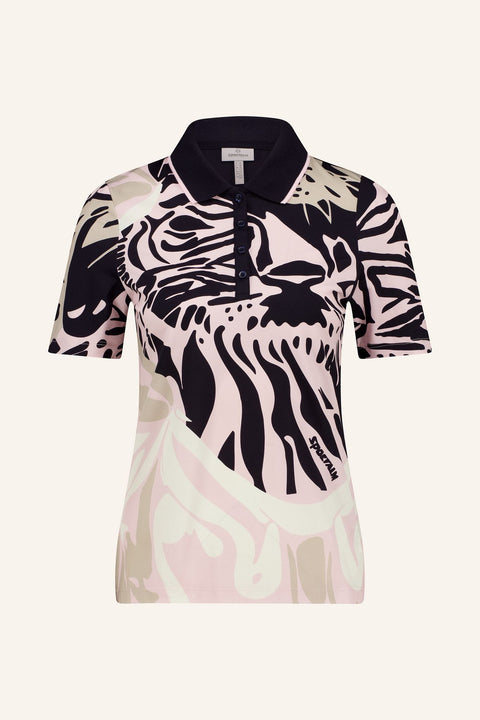 Poloshirt mit Animal Print Damen