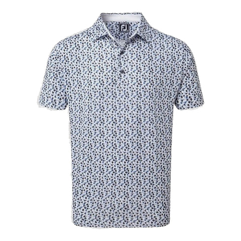 Lisle Flowerprint SS Polo Herren