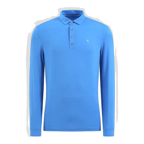 Alzato Langarm Polo Shirt Herren