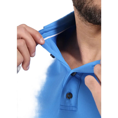 Alzato Langarm Polo Shirt Herren
