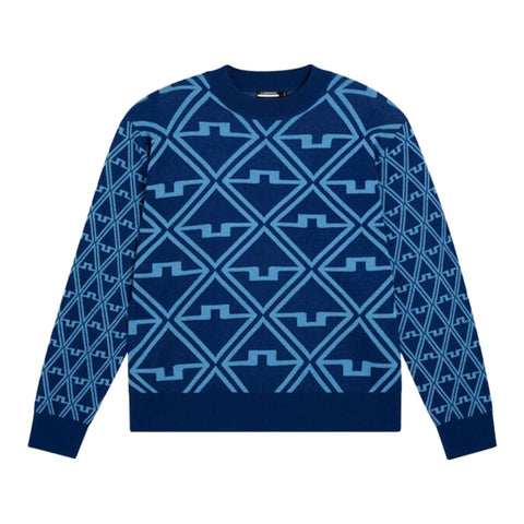 Isaac Jacquard Knitted Sweater Pullover Herren