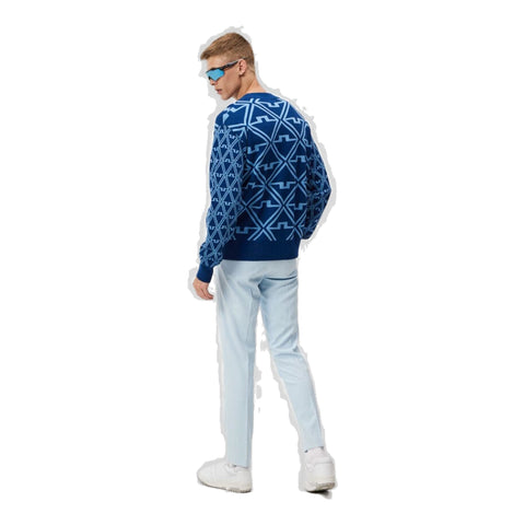Isaac Jacquard Knitted Sweater Pullover Herren