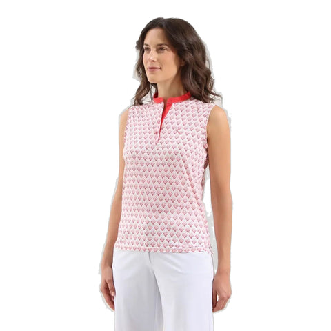 Among Sleeveless Polo Damen