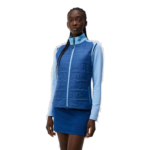 Quilt Hybrid Weste Damen