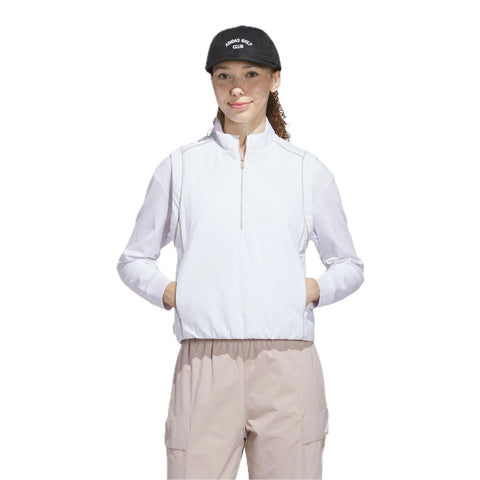 Beyond Twistweave Loose Quarter-Zip Weste Damen