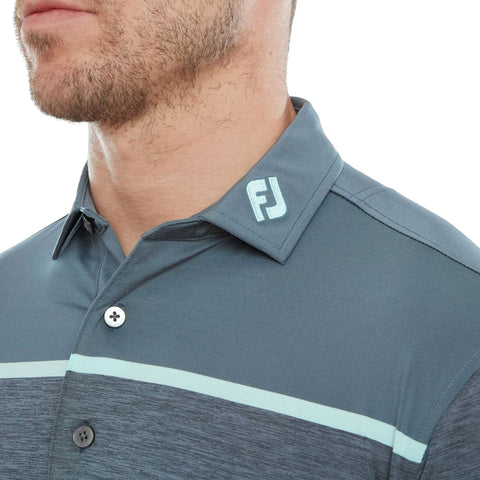 Space Dye Block Golf Polo Lisle Herren