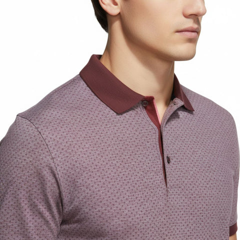 Beyond Textured Polo Shirt Herren