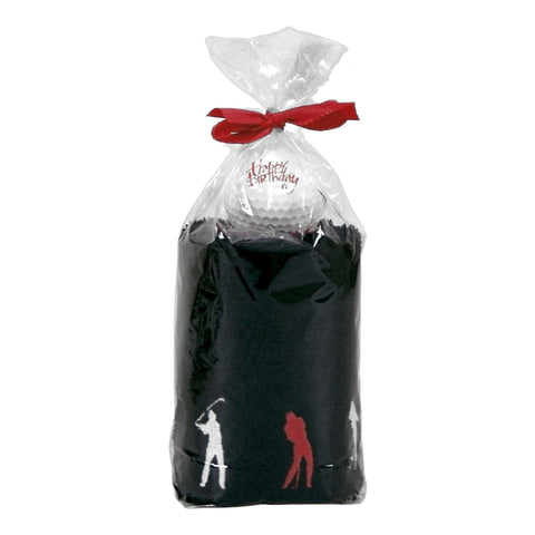 Caddytuch Rolle Happy Birthday Golfer (Bälle & Pitchgabel & Ballmarker)