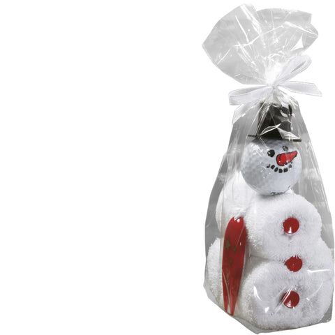 Caddytuch-Rolle Schneemann Golfgeschenk-Set