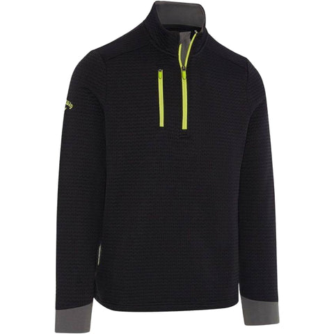 Midweight Textured 1/4 Zip Fleece Herren