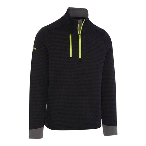 Midweight Textured 1/4 Zip Fleece Herren