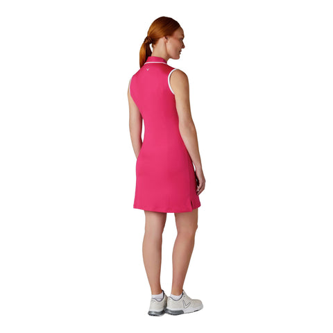 Sleeveless Snap Pla Kleid Damen