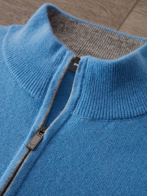 Premium Luxe Cashmere 1/4 Zip Pullover Herren