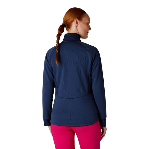 Hexagon Heather Fleece Golf Jacke Damen