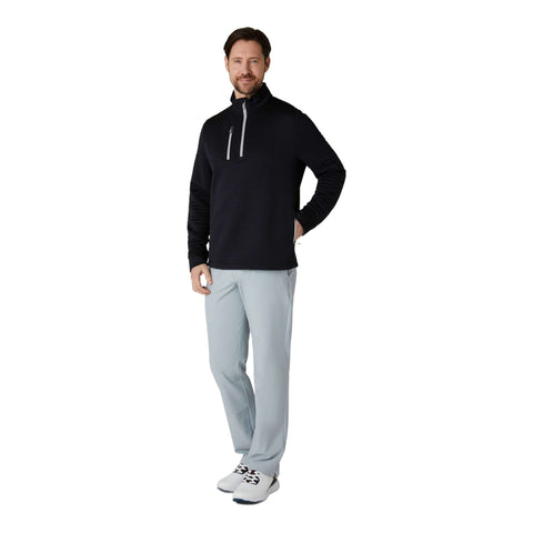 Midweight Textured 1/4 Zip Fleece Herren