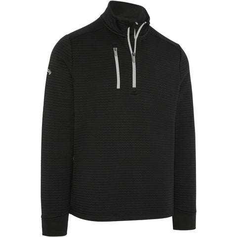 Midweight Textured 1/4 Zip Fleece Herren