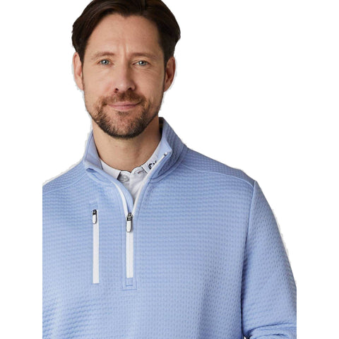 Midweight Textured 1/4 Zip Fleece Herren