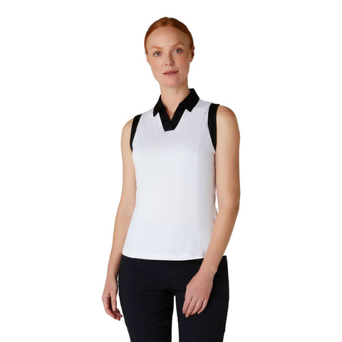 Sleeveless Colorblock Polo Damen