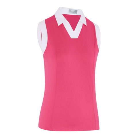 Sleeveless Colorblock Polo Damen