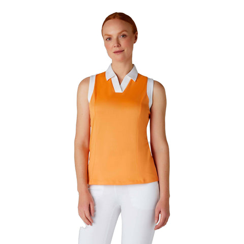Sleeveless Colorblock Polo Damen