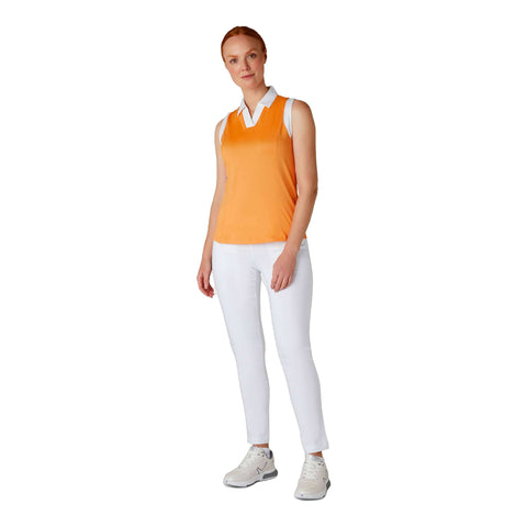 Sleeveless Colorblock Polo Damen