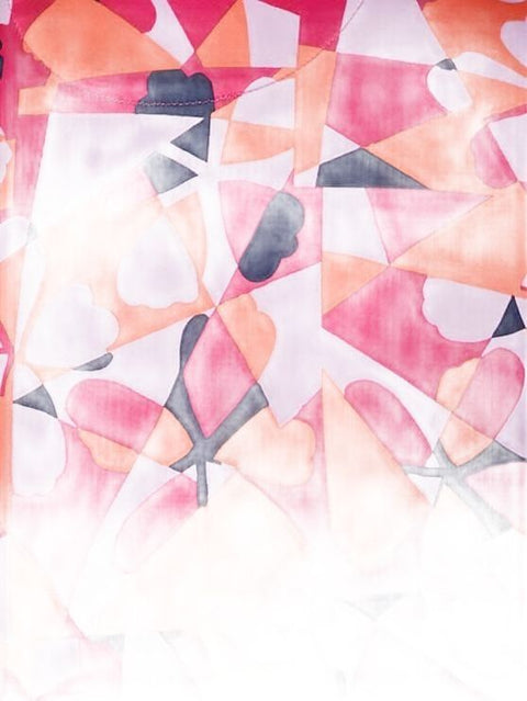 Geometric Floral Sleeveless Shirt Damen