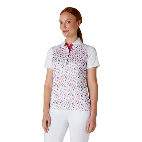 Birdie/Eagle Print Polo Damen