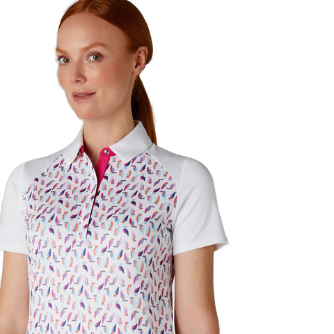 Birdie/Eagle Print Polo Damen