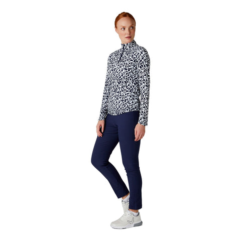 Two Toned Geo Printed Shirt Damen