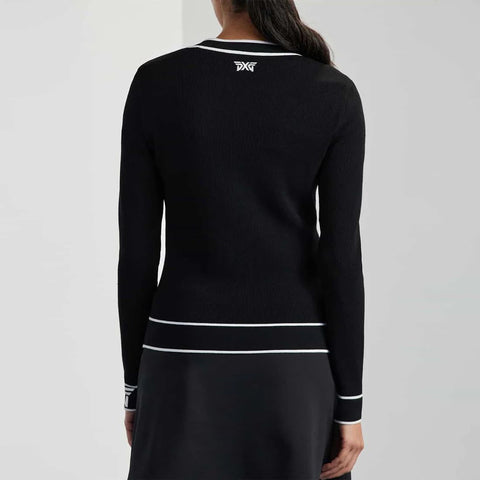 Varsity V-Neck Cardigan Damen