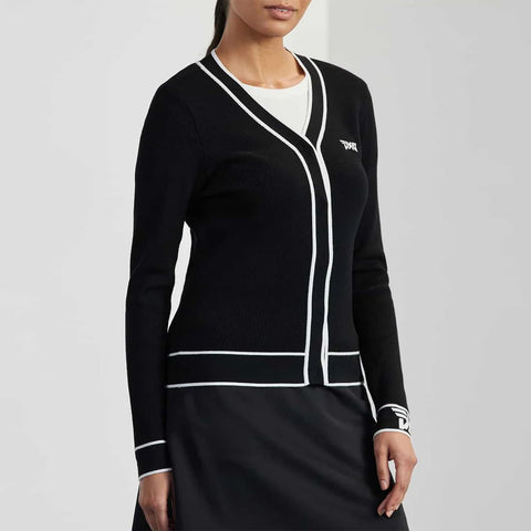 Varsity V-Neck Cardigan Damen