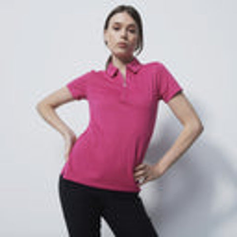 Daily Jess Ss Polo Shirt Pink Damen