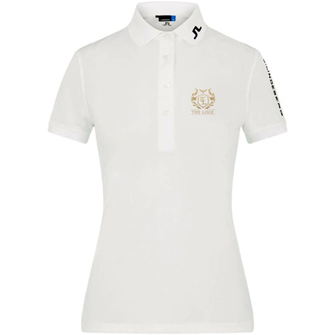 Polo Shirt Weiß mit Logo "THE LOGE" Damen