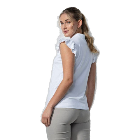 Albi Sleeveless Ruffled Poloshirt Damen