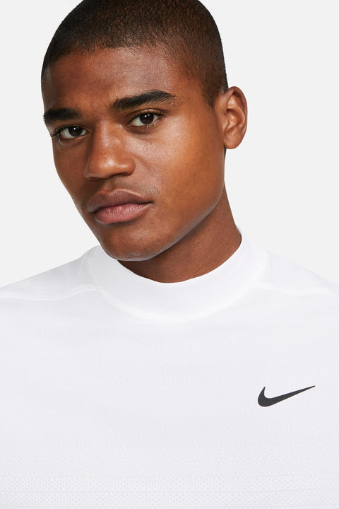 Mock Jacquard Golf Poloshirt Herren