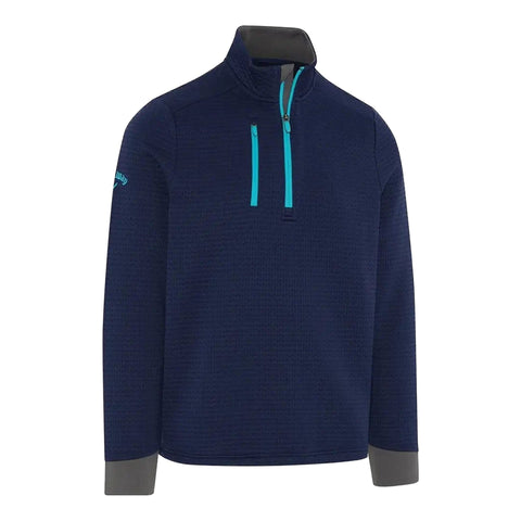 Midweight Textured 1/4 Zip Fleece Herren