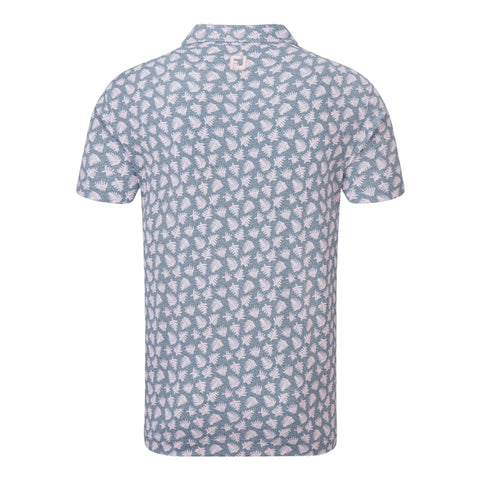Shadow Palm Print Pique Polo Herren