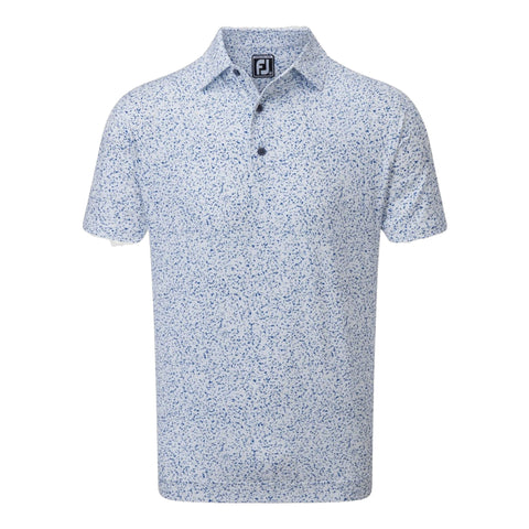Granite Print Lisle Poloshirt Herren